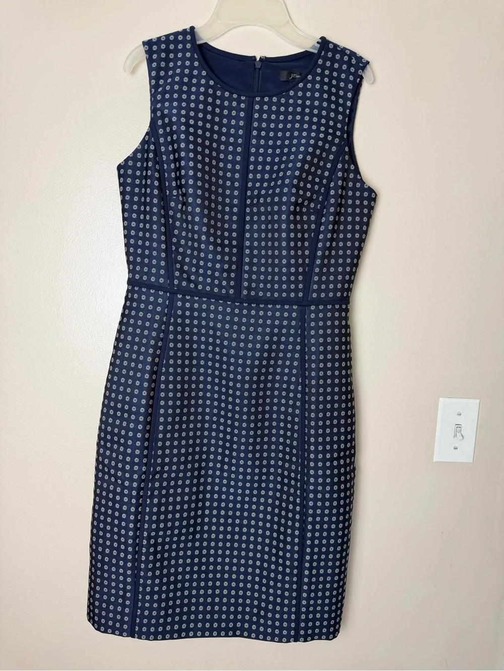 J.Crew Navy Capsule Wardrobe Sheath Dress Sleeveless Career Office Size 4 NWT